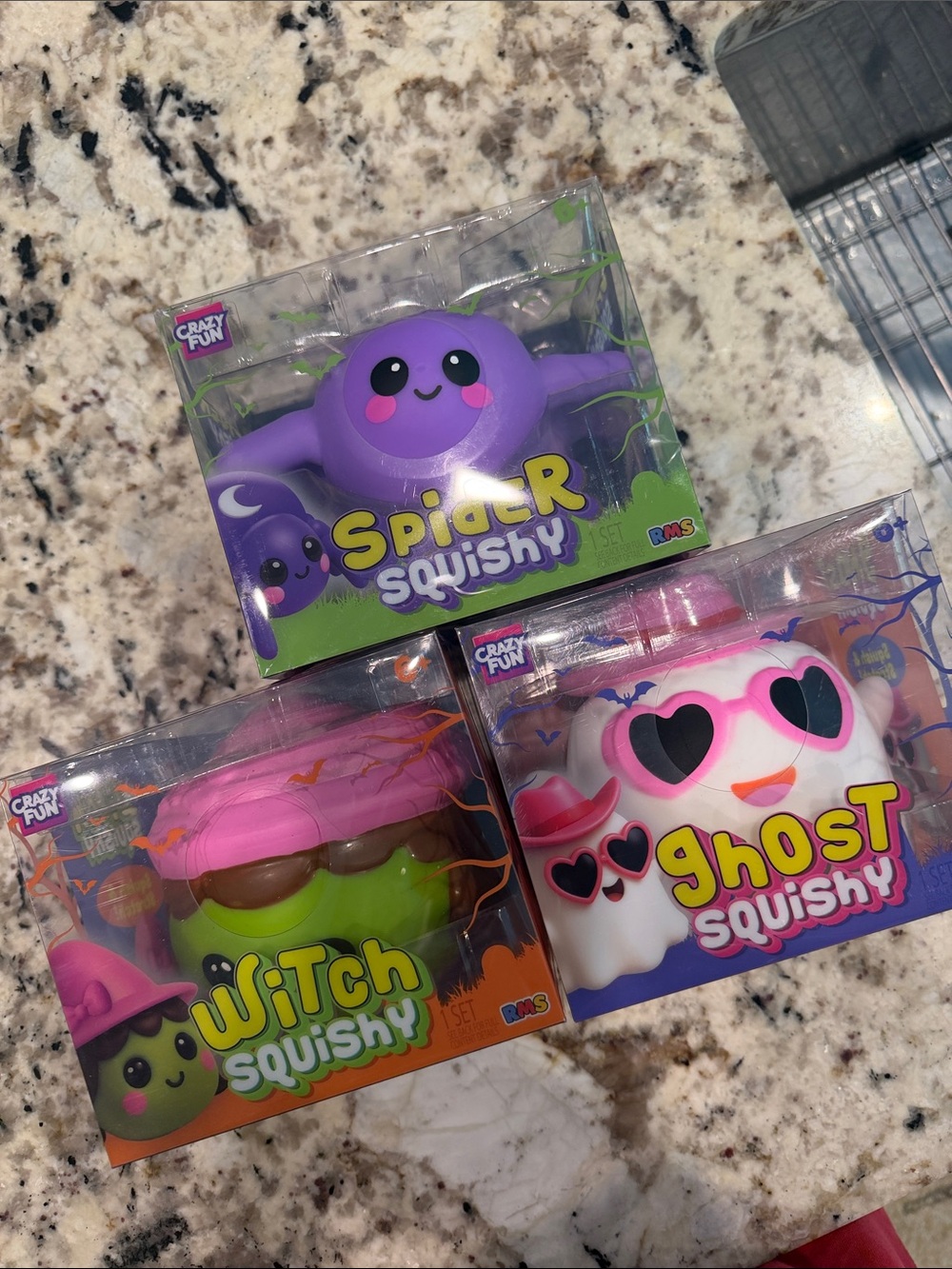Purple Spider Squishy Plush - Soft Sensory Toy